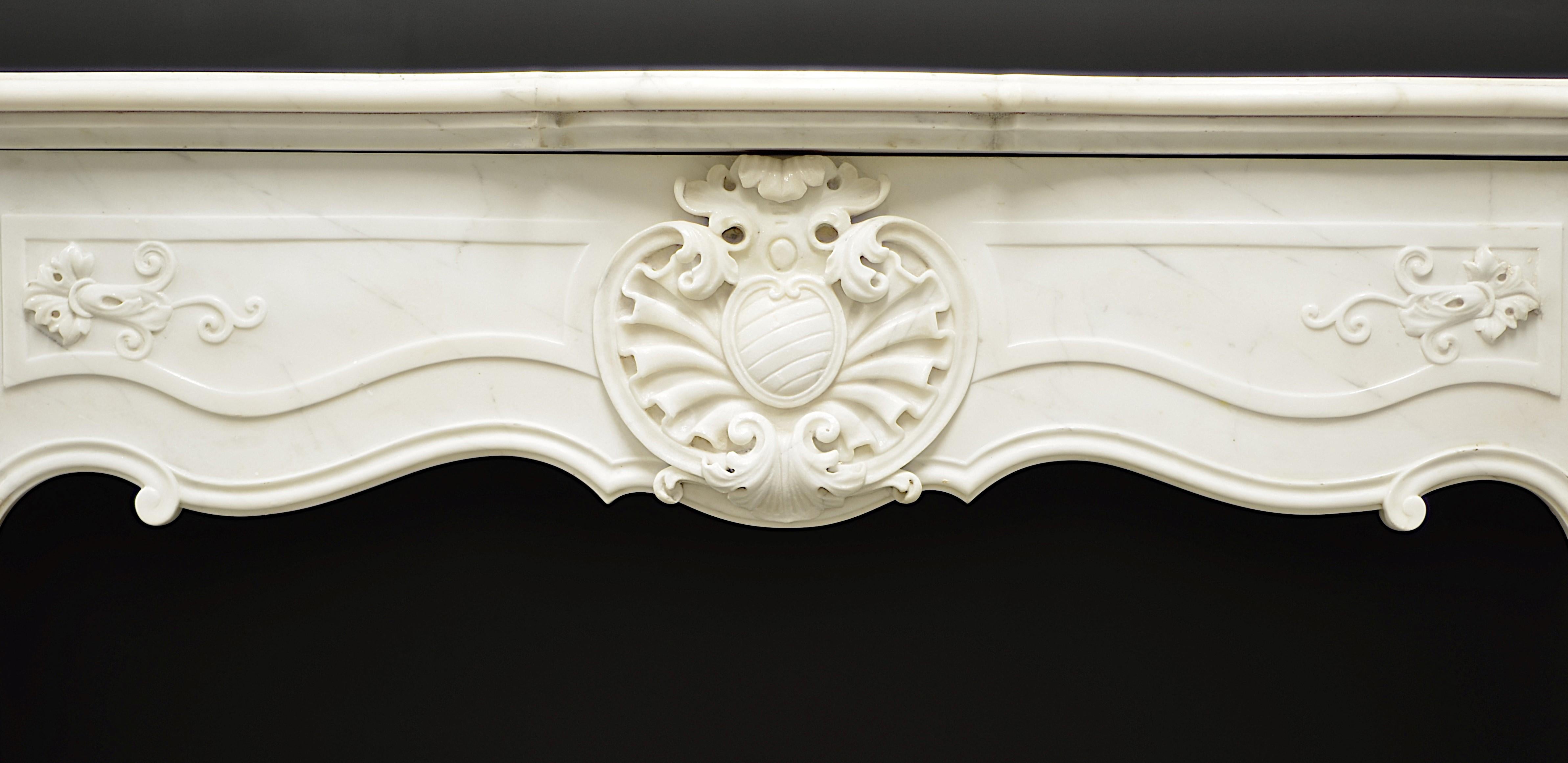 French Suprising Antique Louis XV Fireplace Mantel For Sale