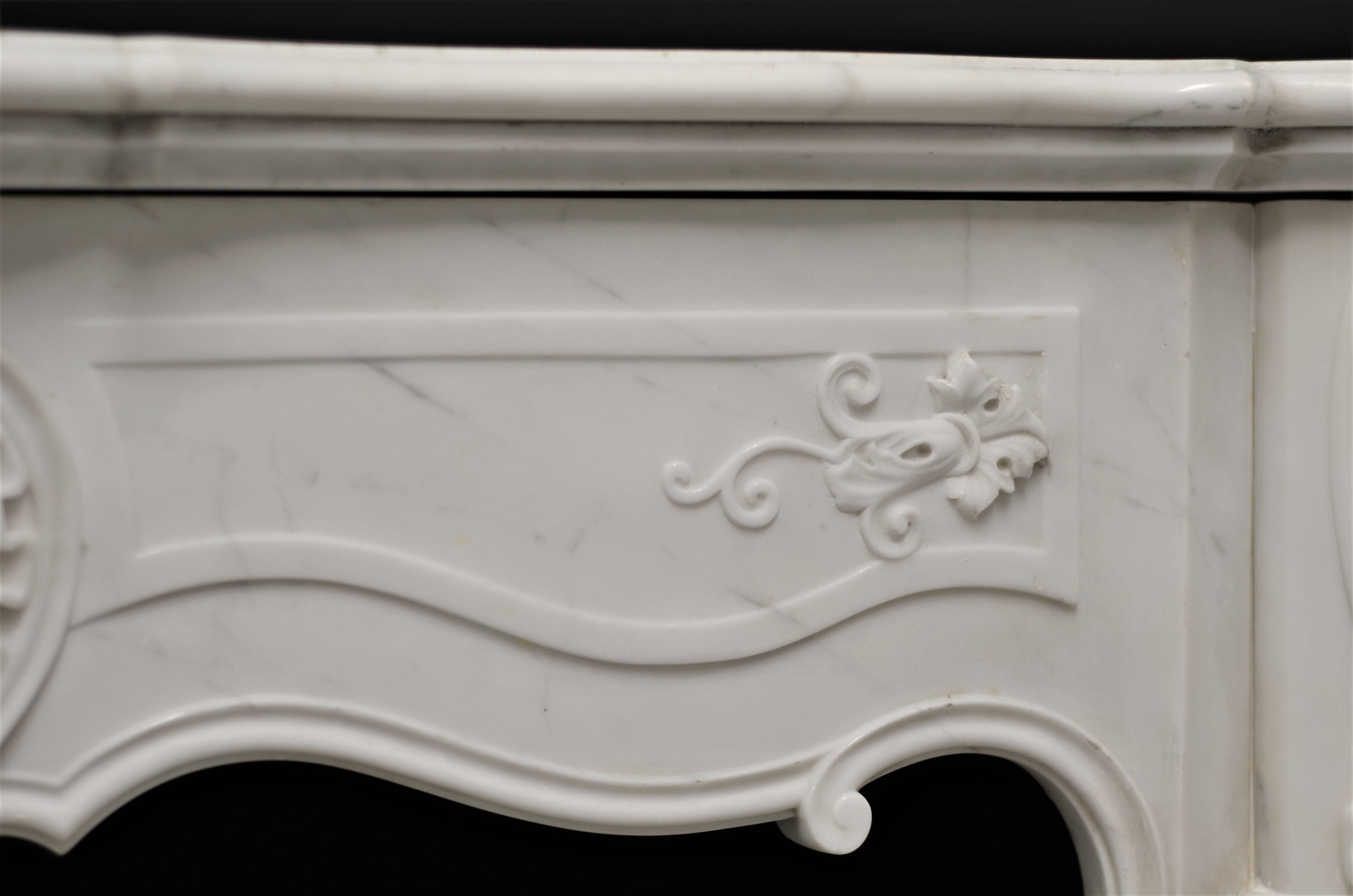 19th Century Suprising Antique Louis XV Fireplace Mantel For Sale