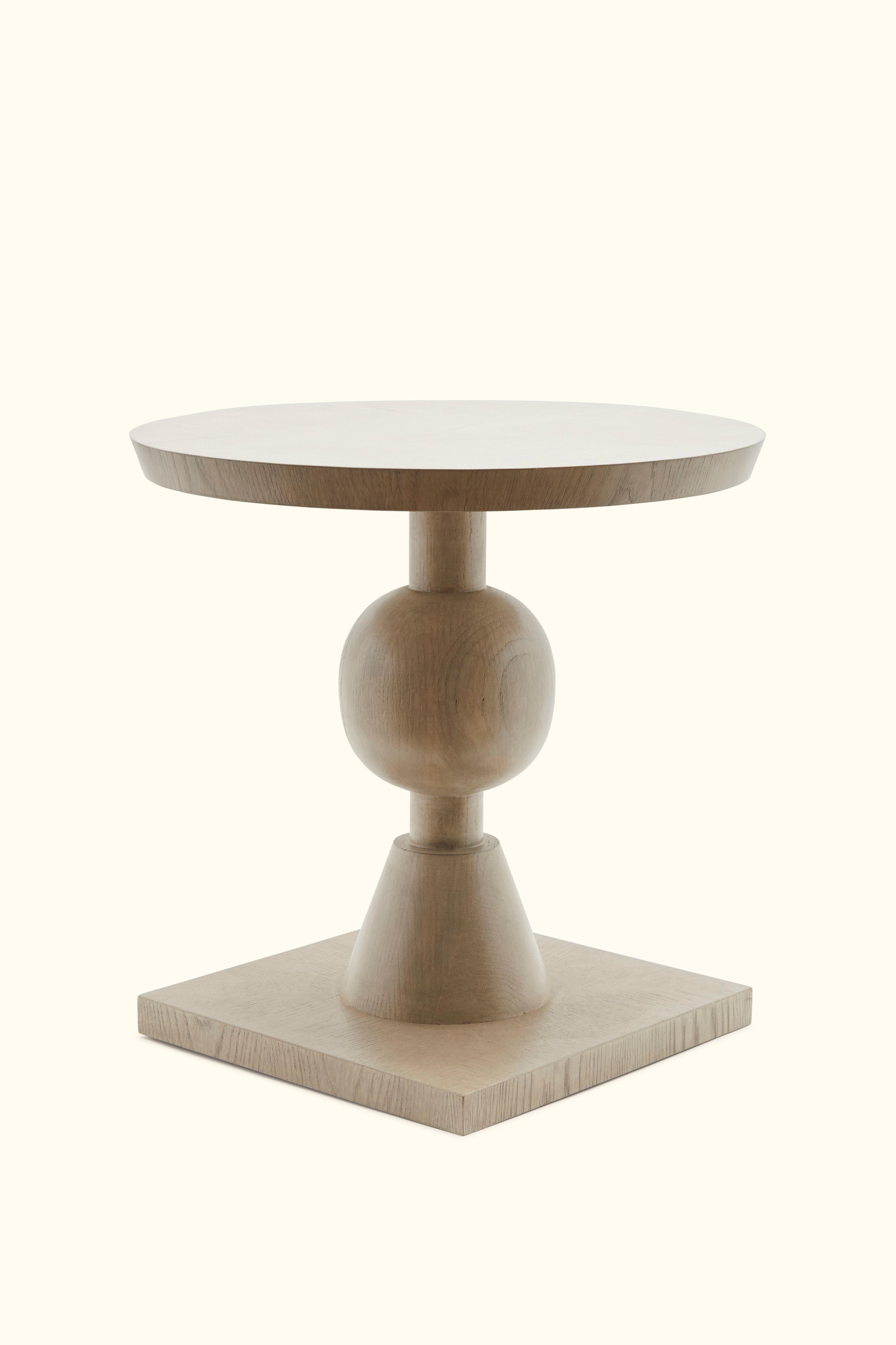 Mid-Century Modern White Washed Oak Sur Table by Lawson-Fenning