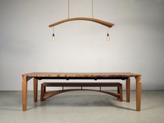 Surabu - Scottish Burr Oak Dining Table by Anselm Fraser Design