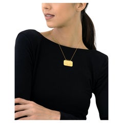 Collier Surat Al Falaq en or jaune 18 carats