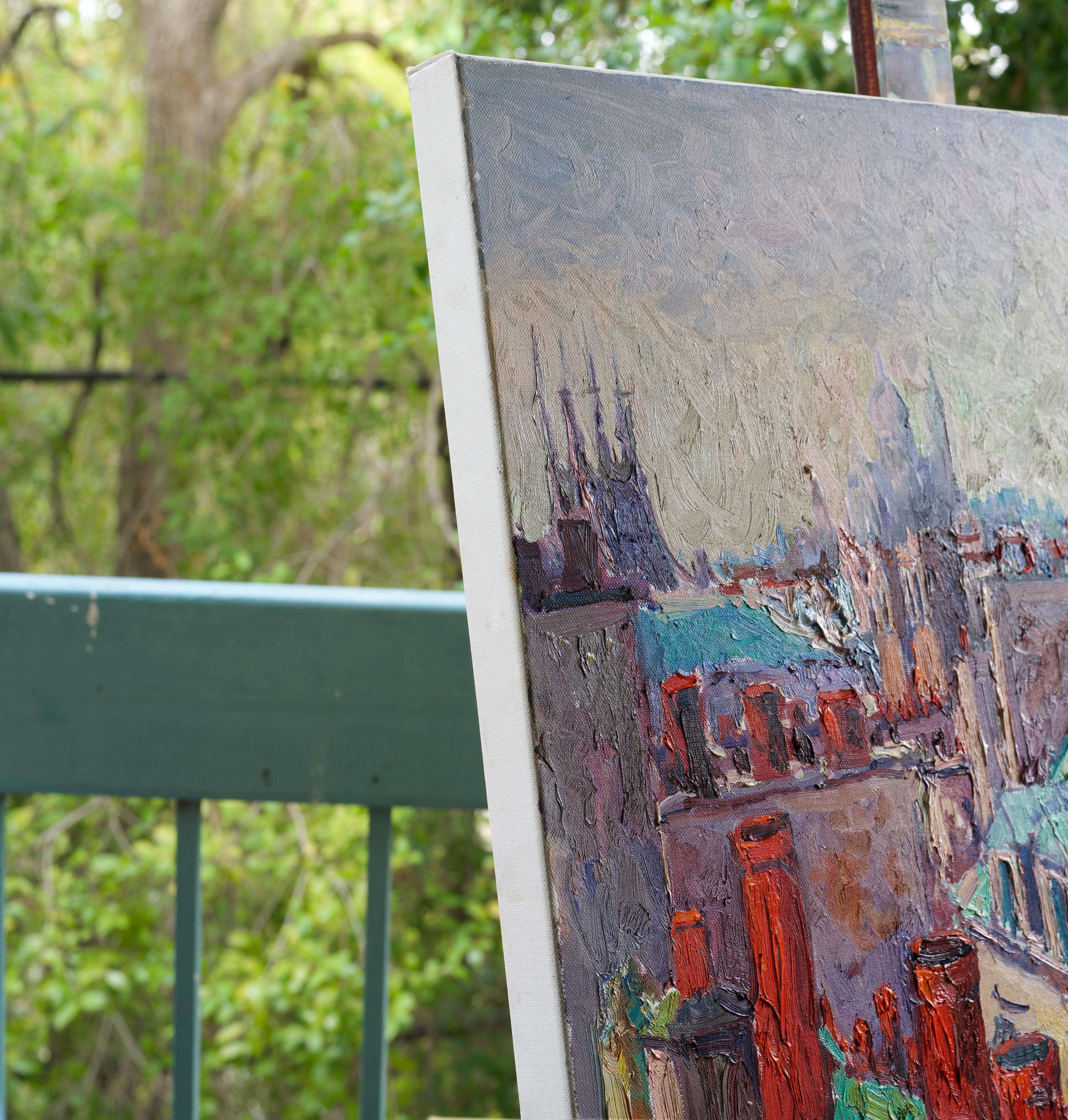 Tetti della città, Parigi, Pittura a olio in vendita 1