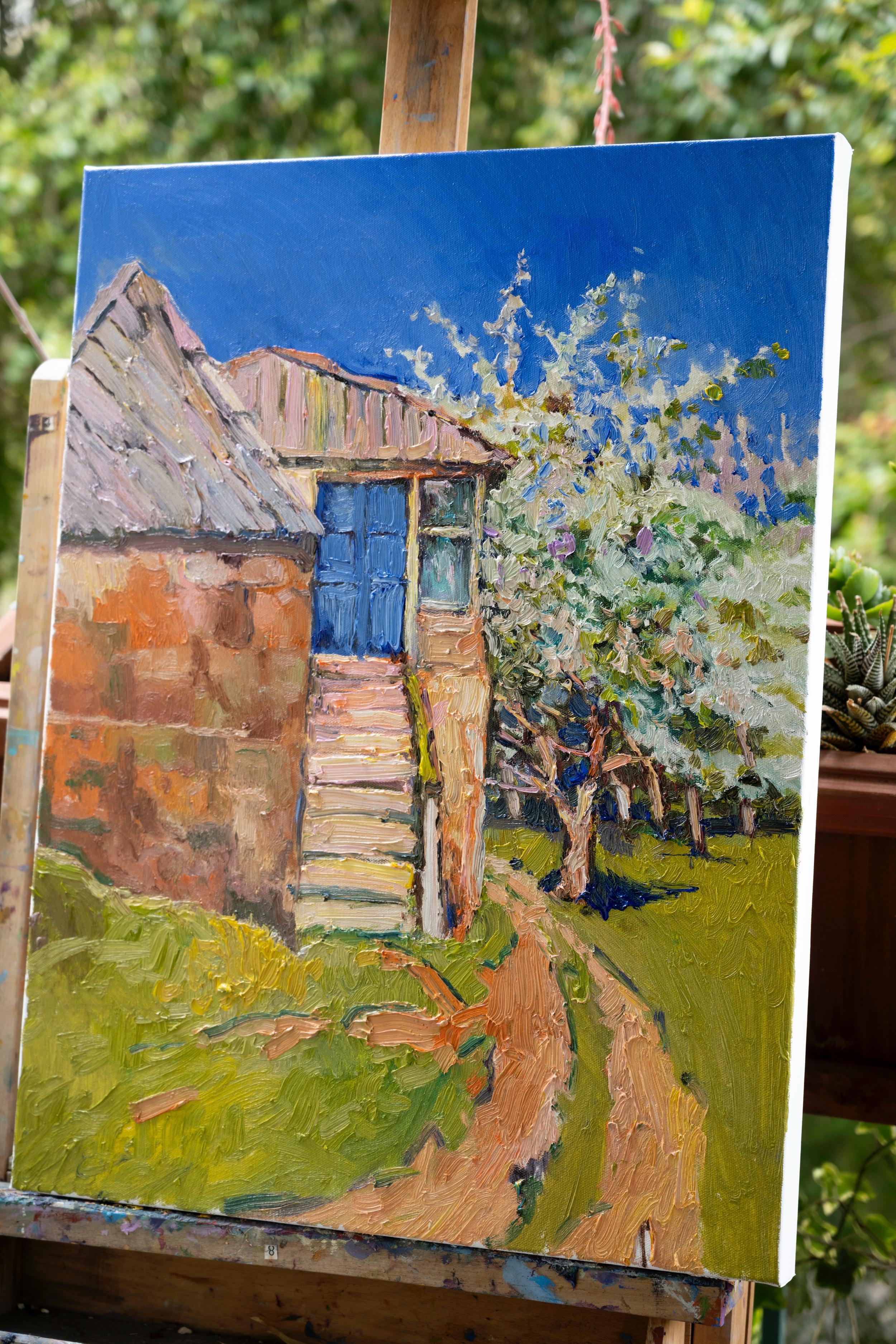 old farm painting