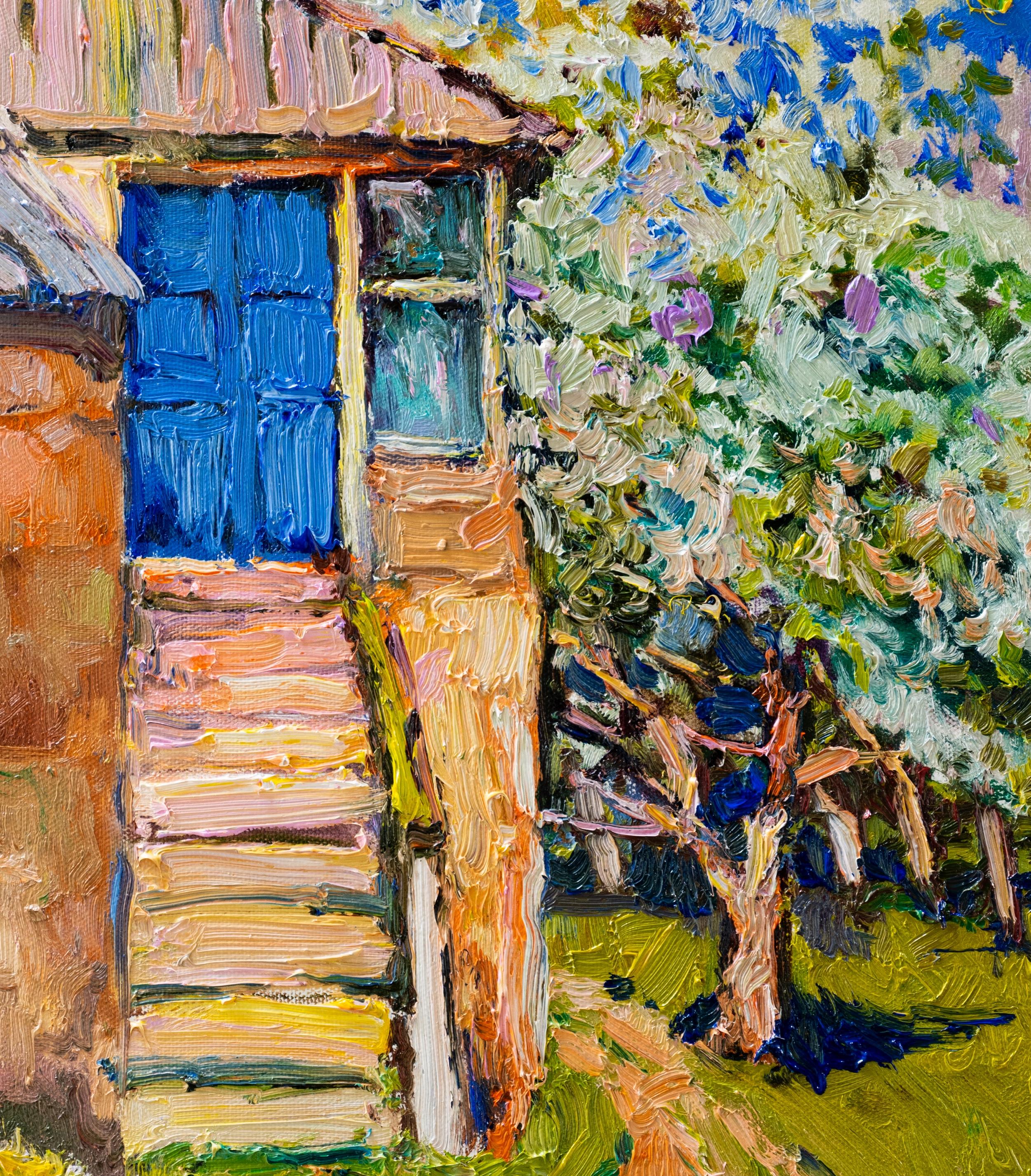 the blue door painting