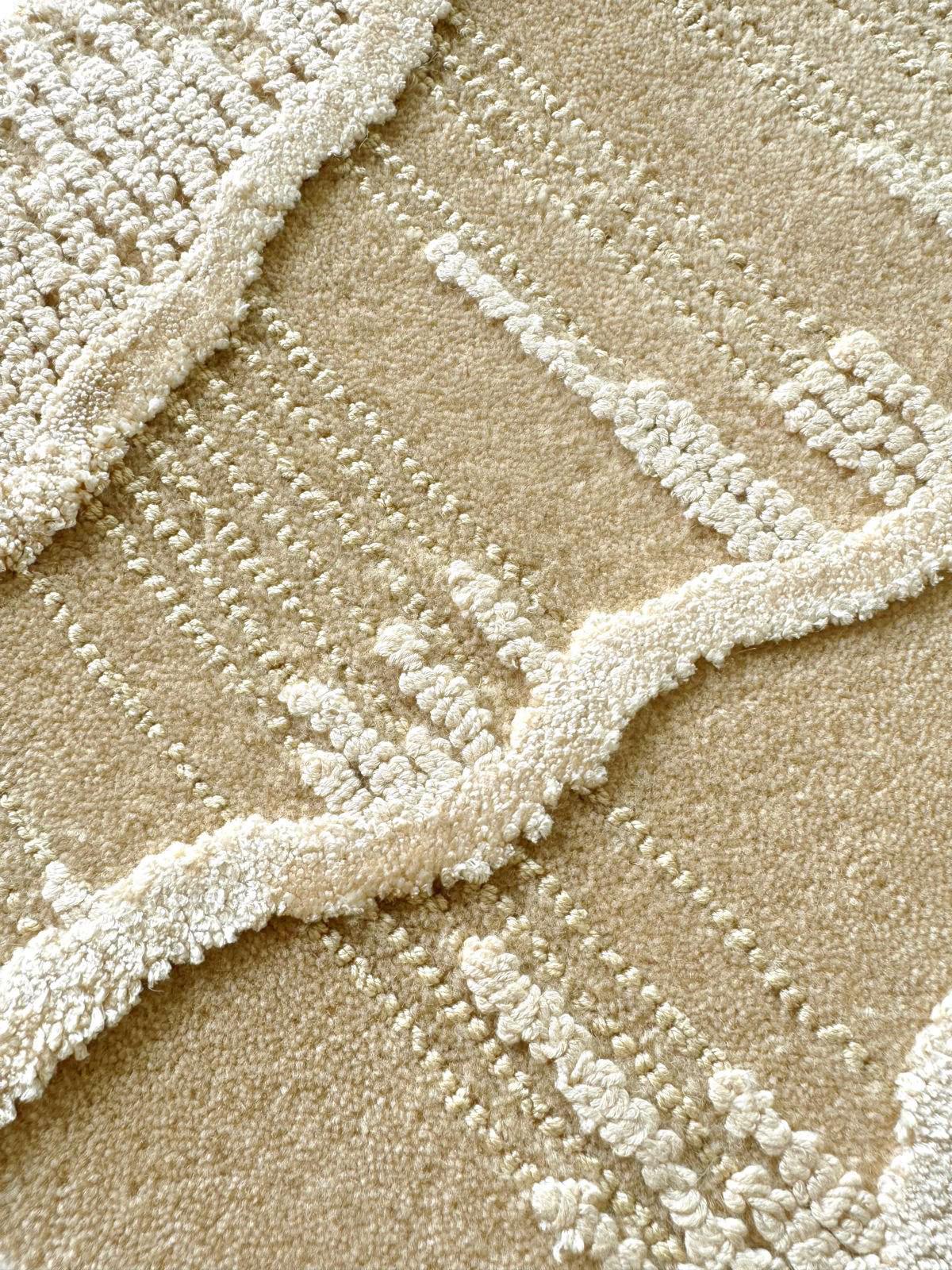 Post-Modern Surf Beige Rug by Volver Studios For Sale