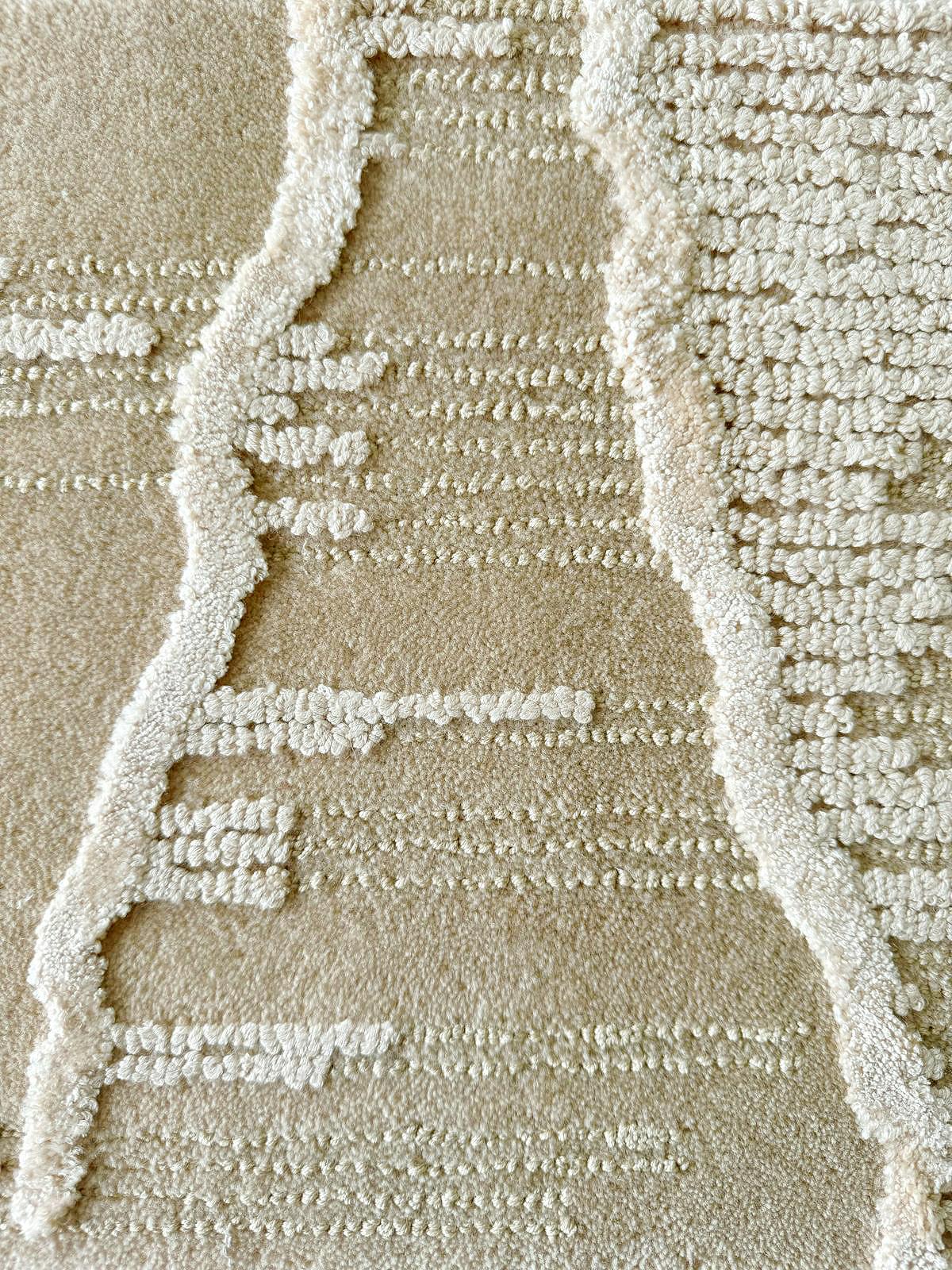 Norwegian Surf Beige Rug by Volver Studios For Sale