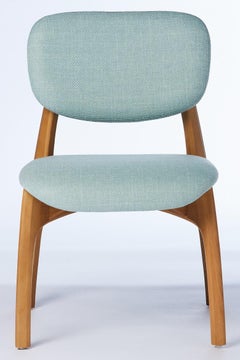 Surf Silla contemporánea brasileña de madera y tela by Lattoog
