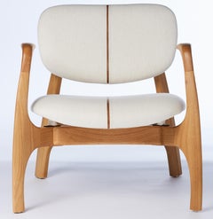Surf Sillón Brasileño Contemporáneo de Madera y Tela by Lattoog