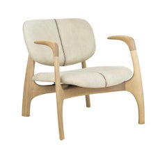 Surf Sillón Brasileño Contemporáneo de Madera y Piel by Lattoog
