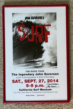 "Surf Culture" Book Signing Poster for the Book "Surf" Signed by John Severson
