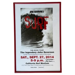 "Surf Culture" Book Signing Poster for the Book "Surf" Signed by John Severson