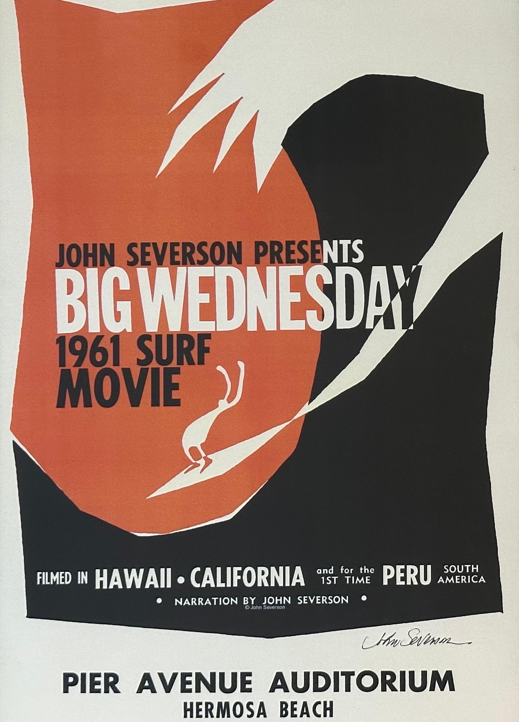 20ième siècle Affiche vintage du film « Big Wednesday » signée par John Severson en vente