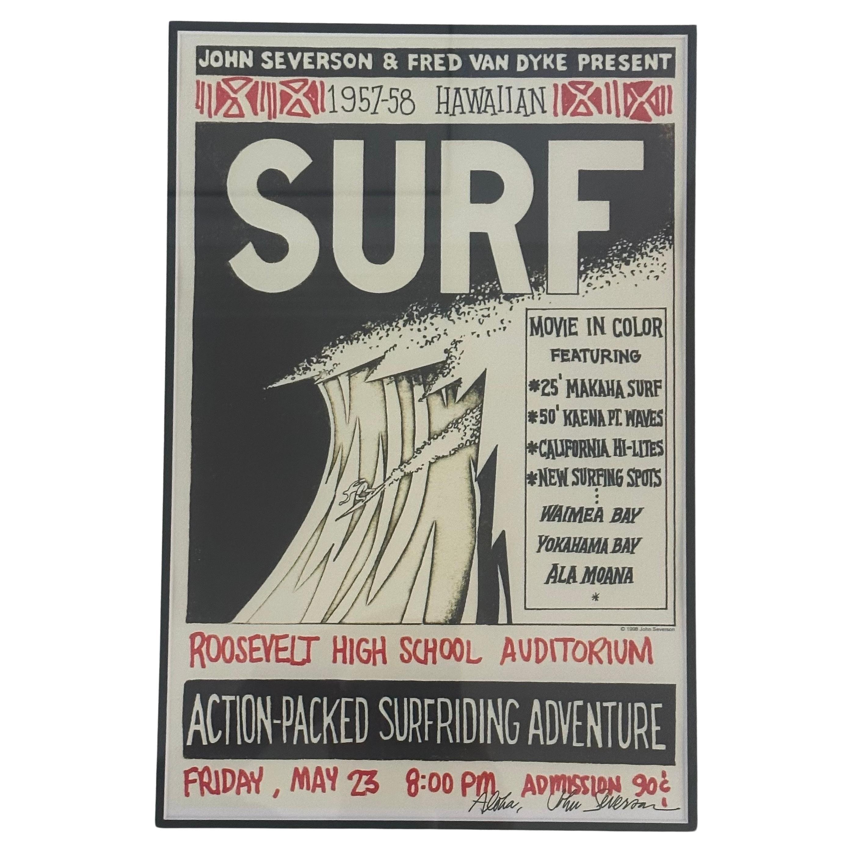 „Surf Culture“ Vintage-Filmplakat „Surf Culture“ Triptychon von John Severson „Big Wednesday“  im Zustand „Gut“ im Angebot in San Diego, CA