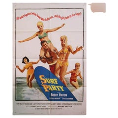 Affiche « Surf Party », sans cadre, 1964