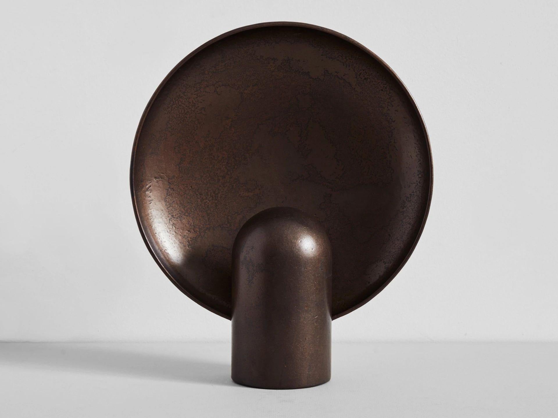 Modern Surface Bronze Lamp by Henry Wilson