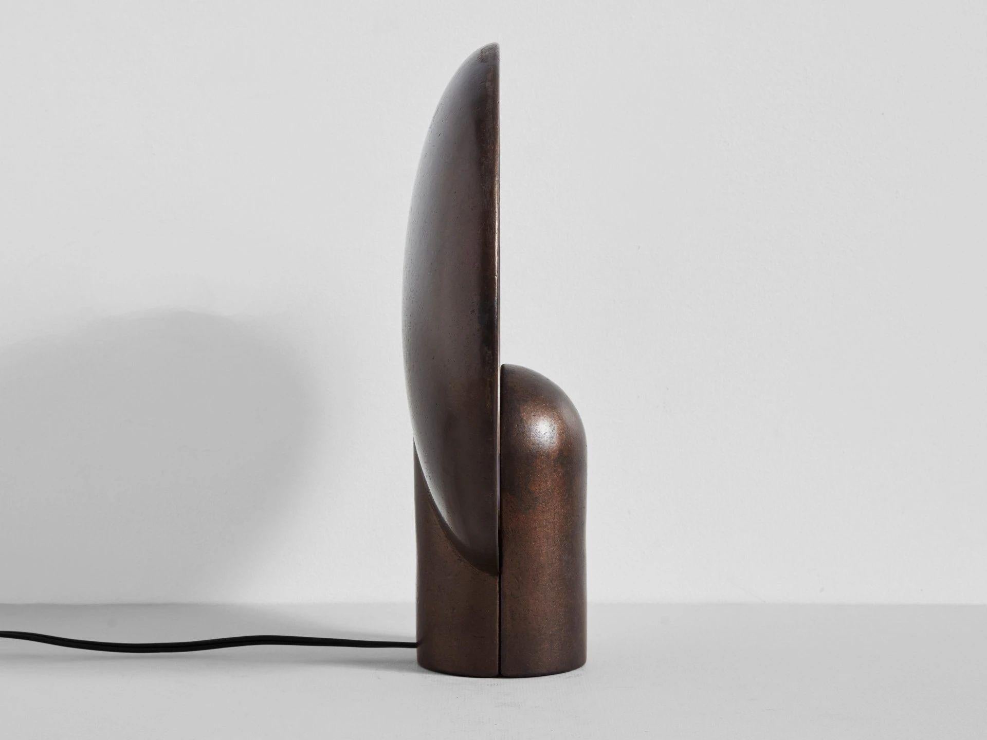 Surface Bronze Lamp by Henry Wilson In New Condition In Geneve, CH