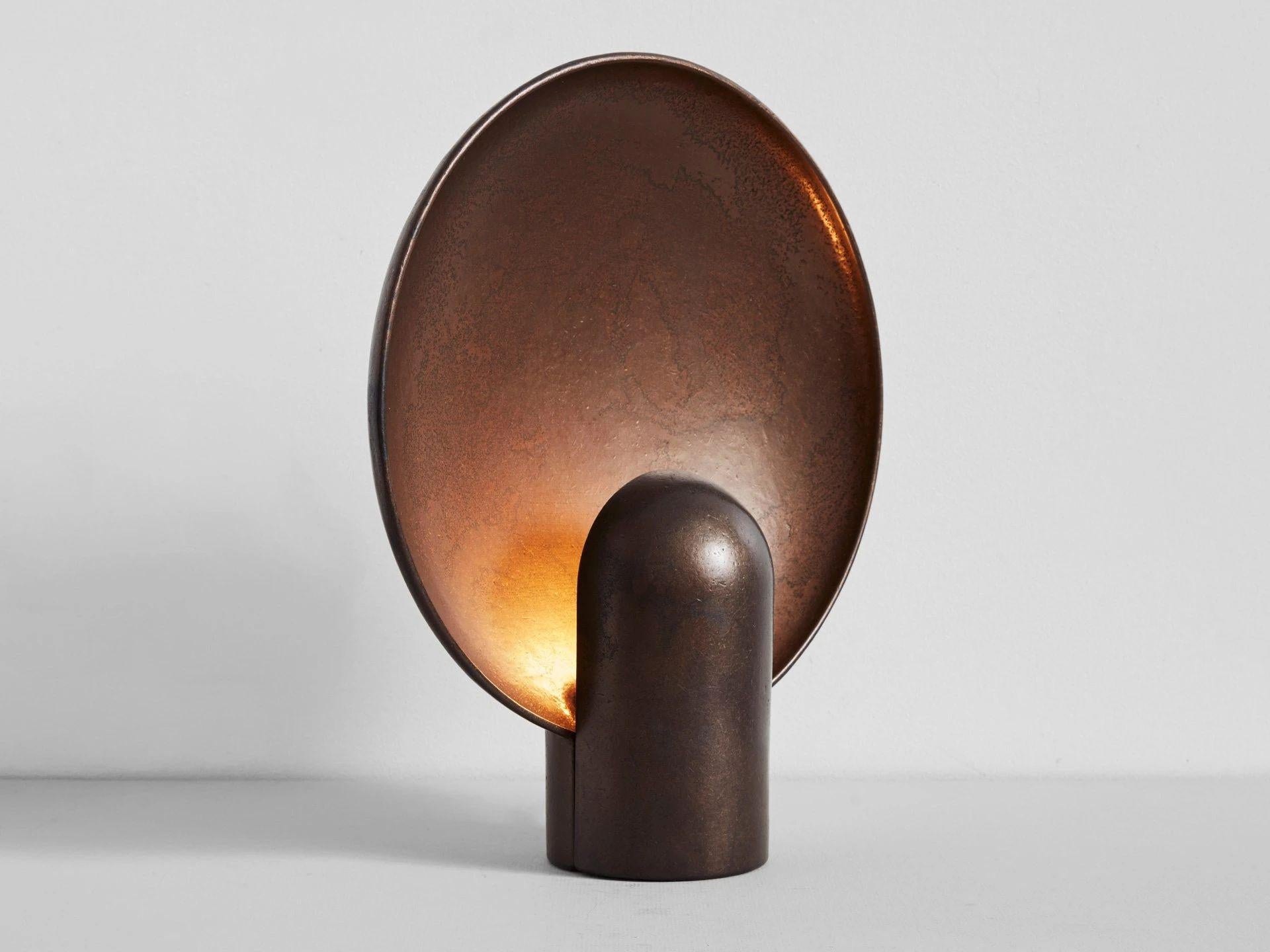 Contemporary Blackened Surface Sconce by Henry Wilson For Sale