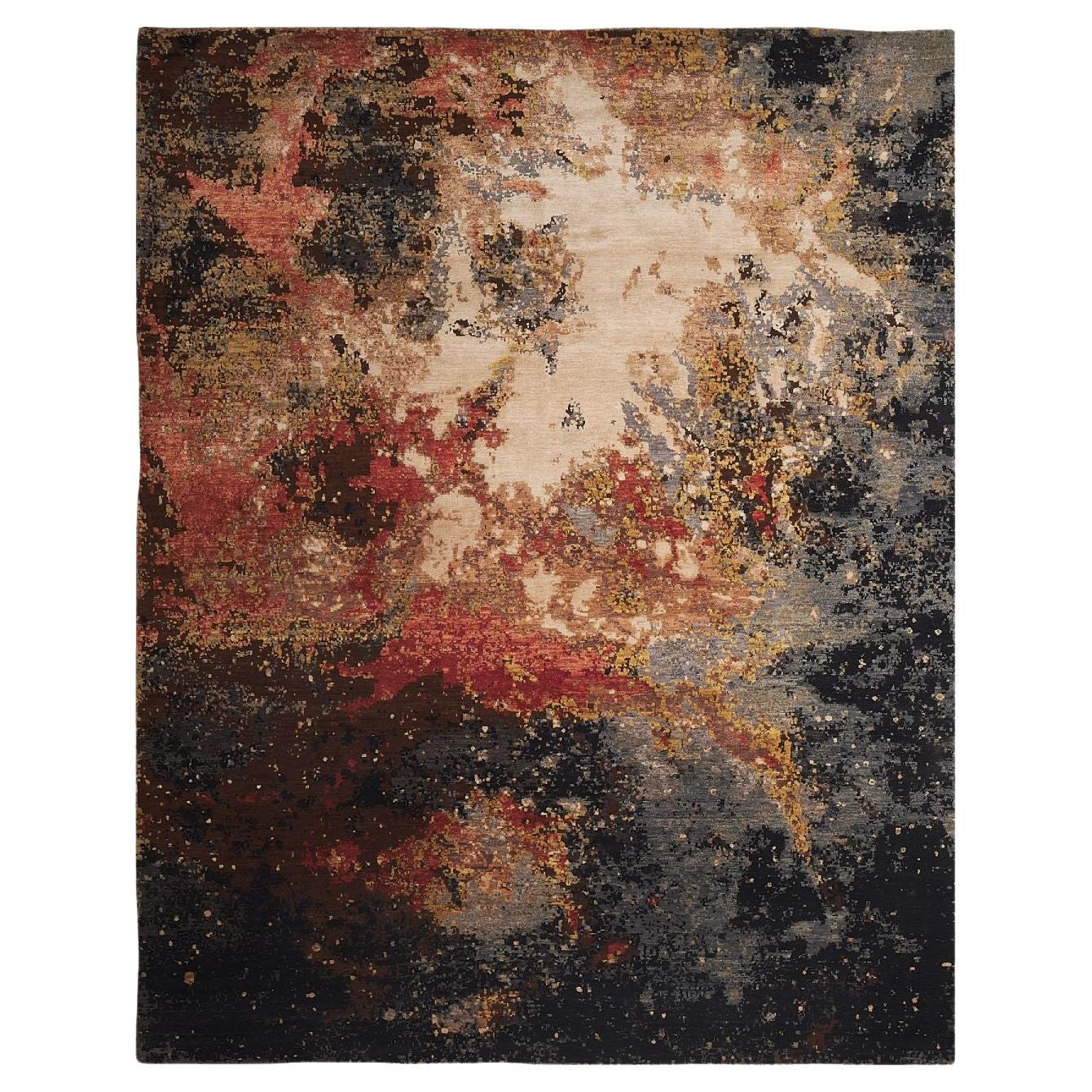 SURFACE Hand-knotted Wool and Silk Rug