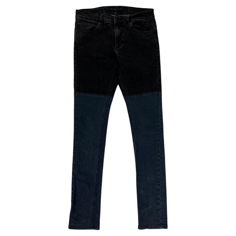 Surface To Air Grey and Blue Denim Jeans Pants, Size 28 For Sale at 1stDibs