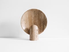 Applique contemporanea in travertino beige di Henry Wilson