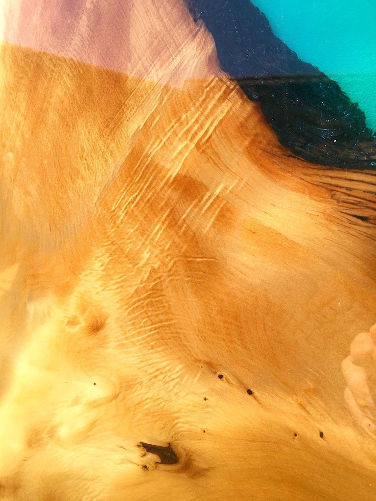 Surfboard Art Piece "Harlequin Shores" by Joshua Marks at 1stDibs