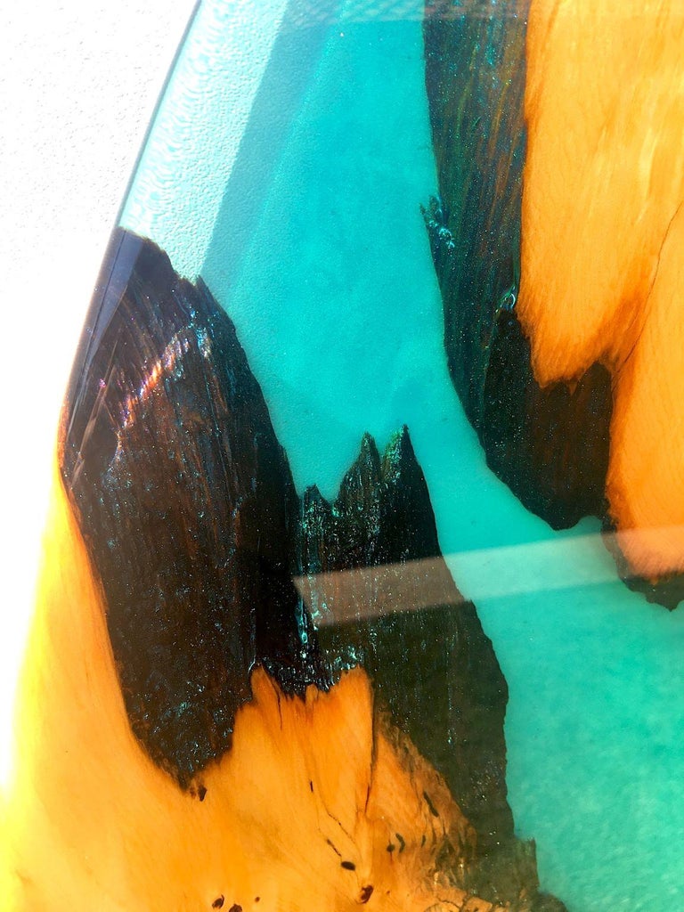 Surfboard Art Piece "Harlequin Shores" by Joshua Marks at 1stDibs