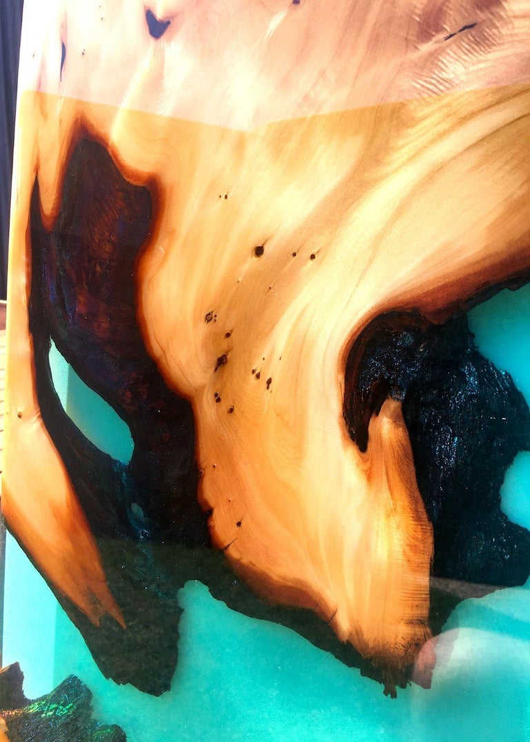 Surfboard Art Piece "Harlequin Shores" by Joshua Marks at 1stDibs
