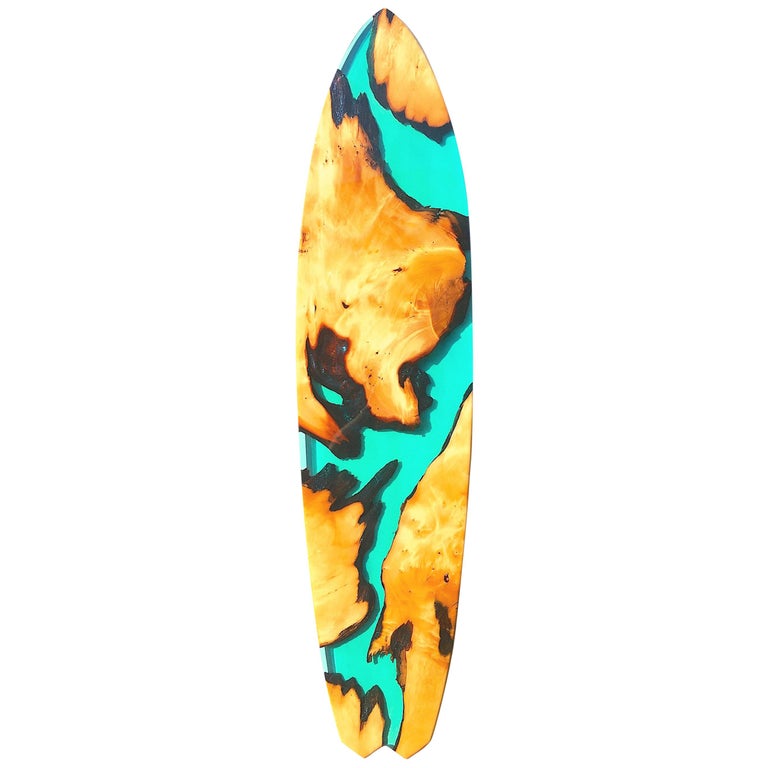 Surfboard Art Piece "Harlequin Shores" by Joshua Marks at 1stDibs