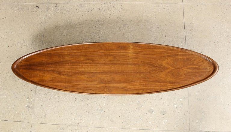 Surfboard Cocktail Table #3304 by TH Robsjohn-Gibbings for Widdicomb In Good Condition For Sale In New York, NY