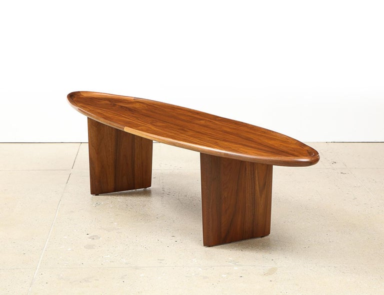 Mid-20th Century Surfboard Cocktail Table #3304 by TH Robsjohn-Gibbings for Widdicomb For Sale
