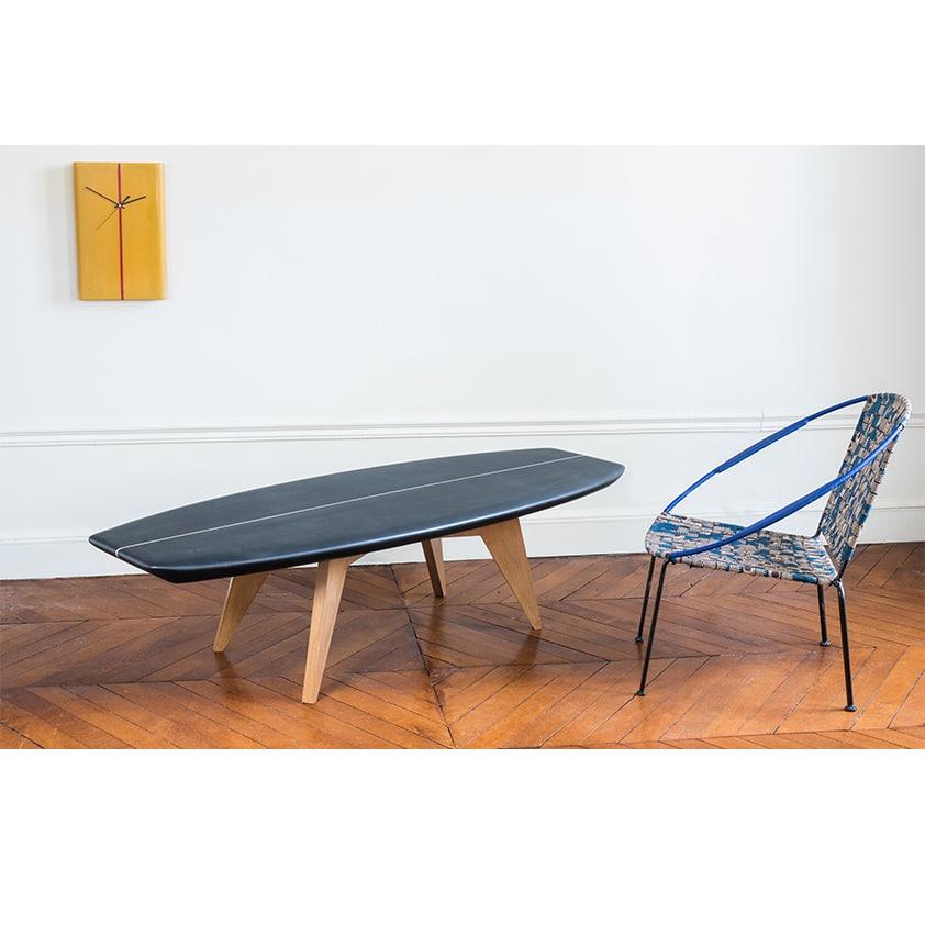 Scandinavian Modern Surfboard Coffee Center Table