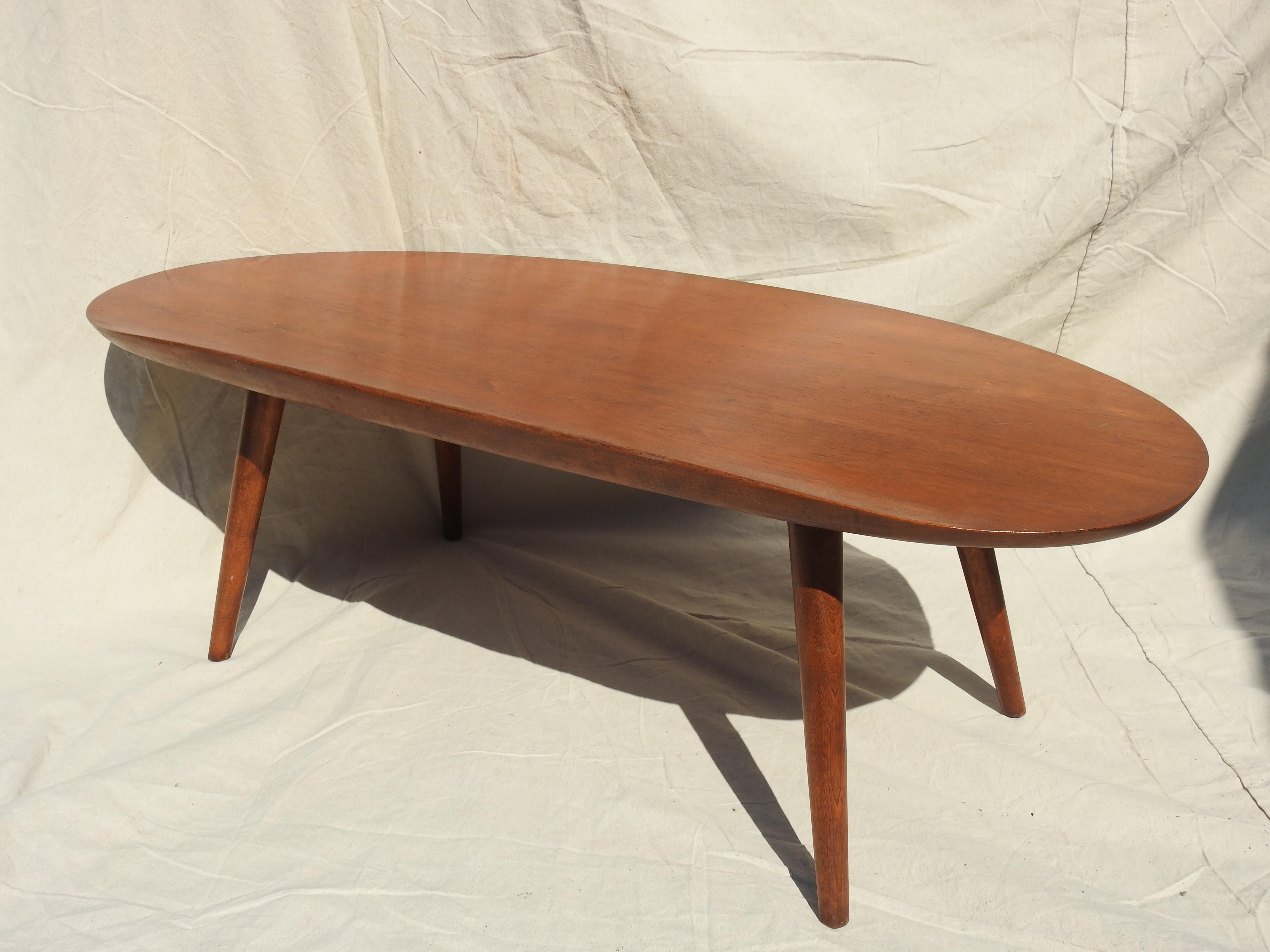 American Surfboard Coffee Table by Russel Wright For Sale