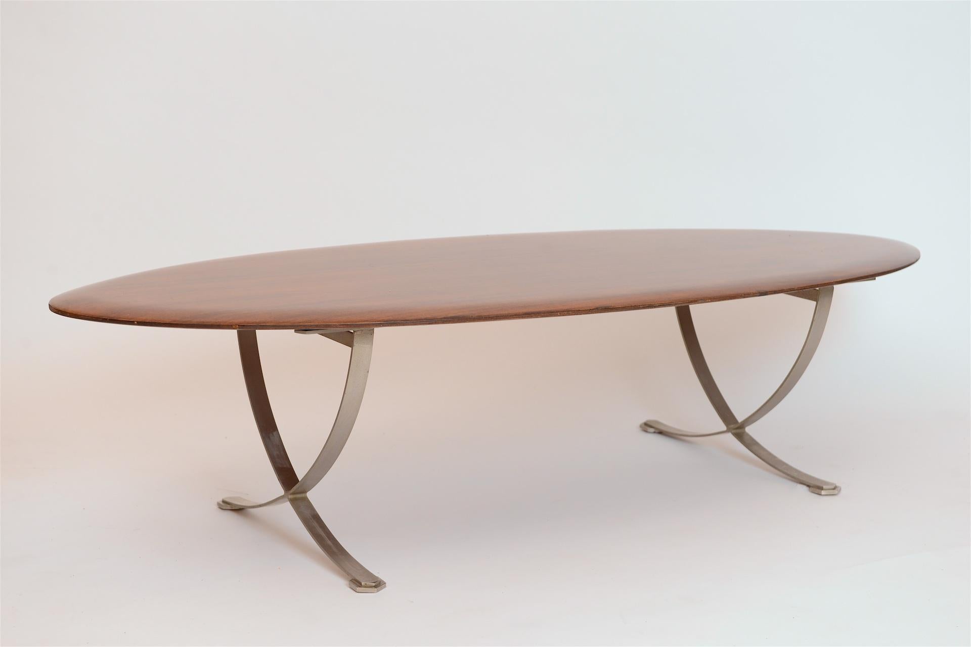 Mid-Century Modern Surfboard Coffee Table, circa 1960
