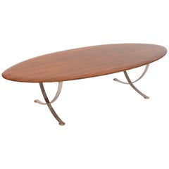 Surfboard Coffee Table, circa 1960