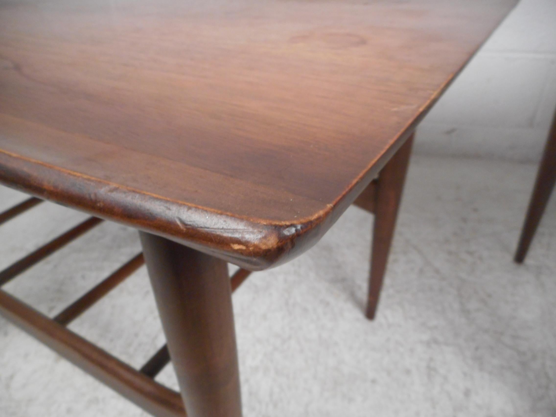 Surfboard End Tables by Bassett Furniture Co., a Pair 2