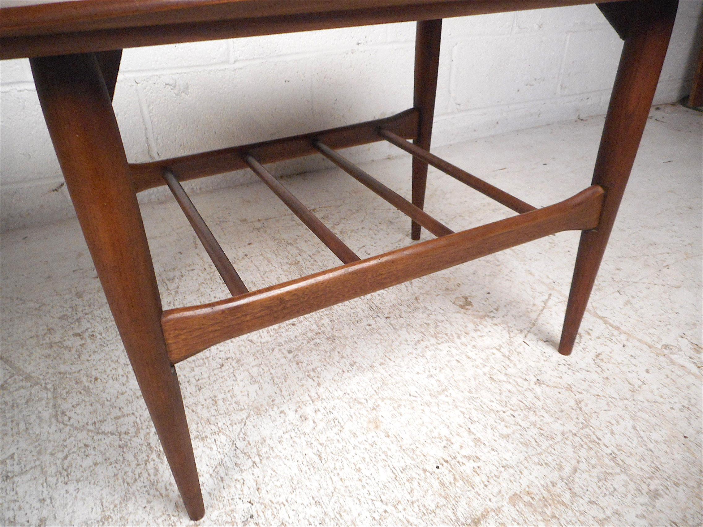 American Surfboard End Tables by Bassett Furniture Co., a Pair