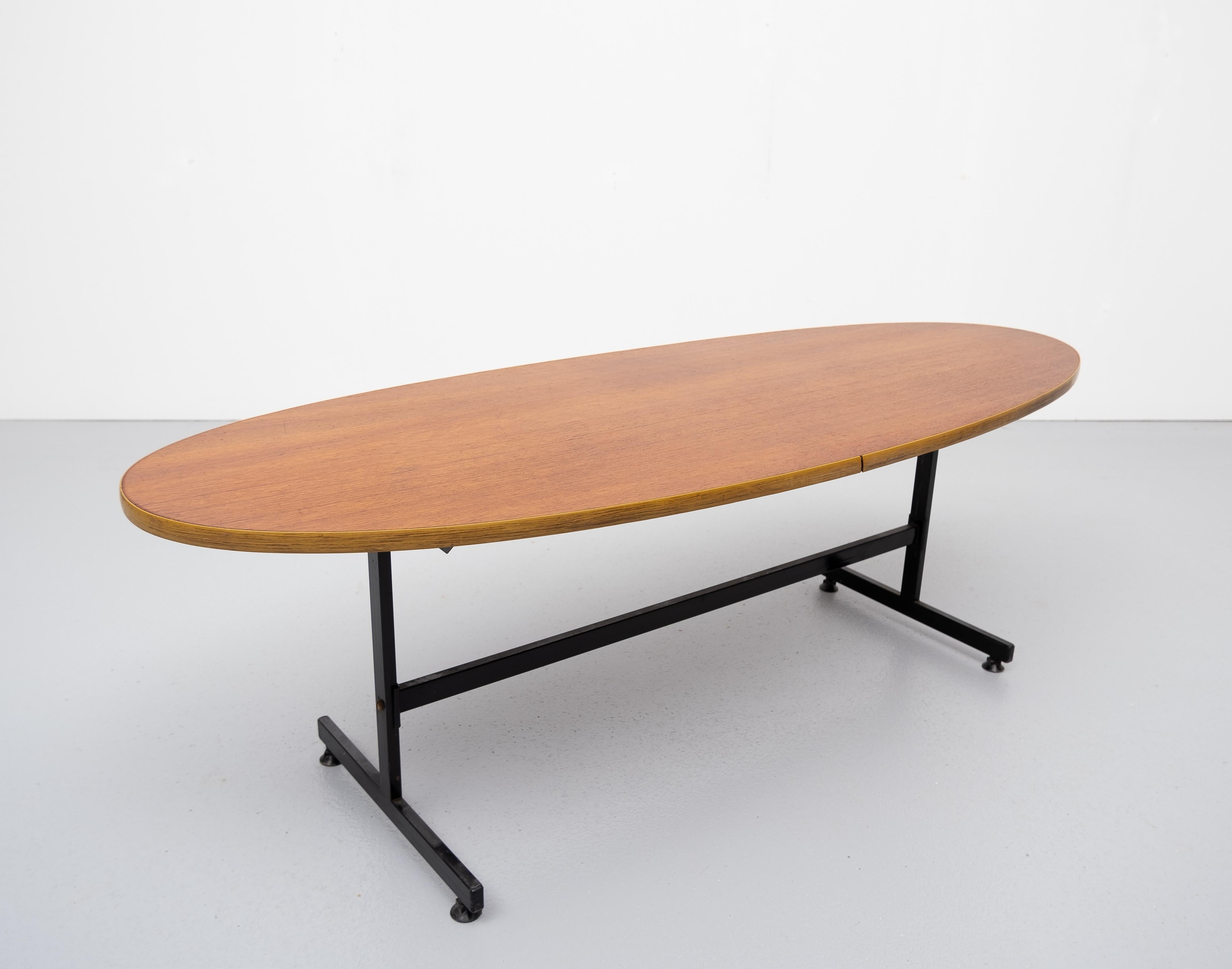 Surfboard Teak Coffee Table, 1950s 3