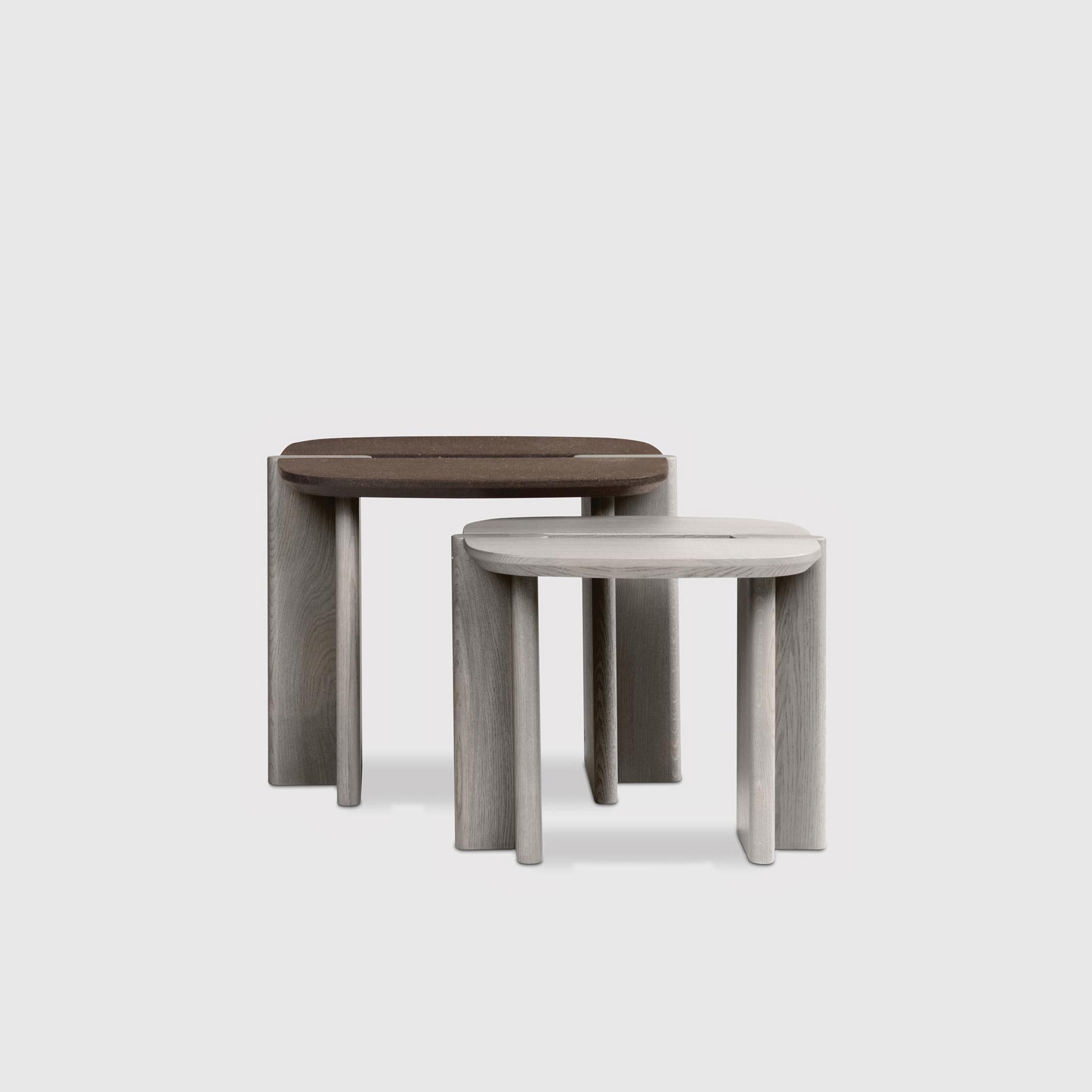 XXIe siècle et contemporain Table d'appoint Surfside Drive par Workshop APD en bois de frêne massif en vente