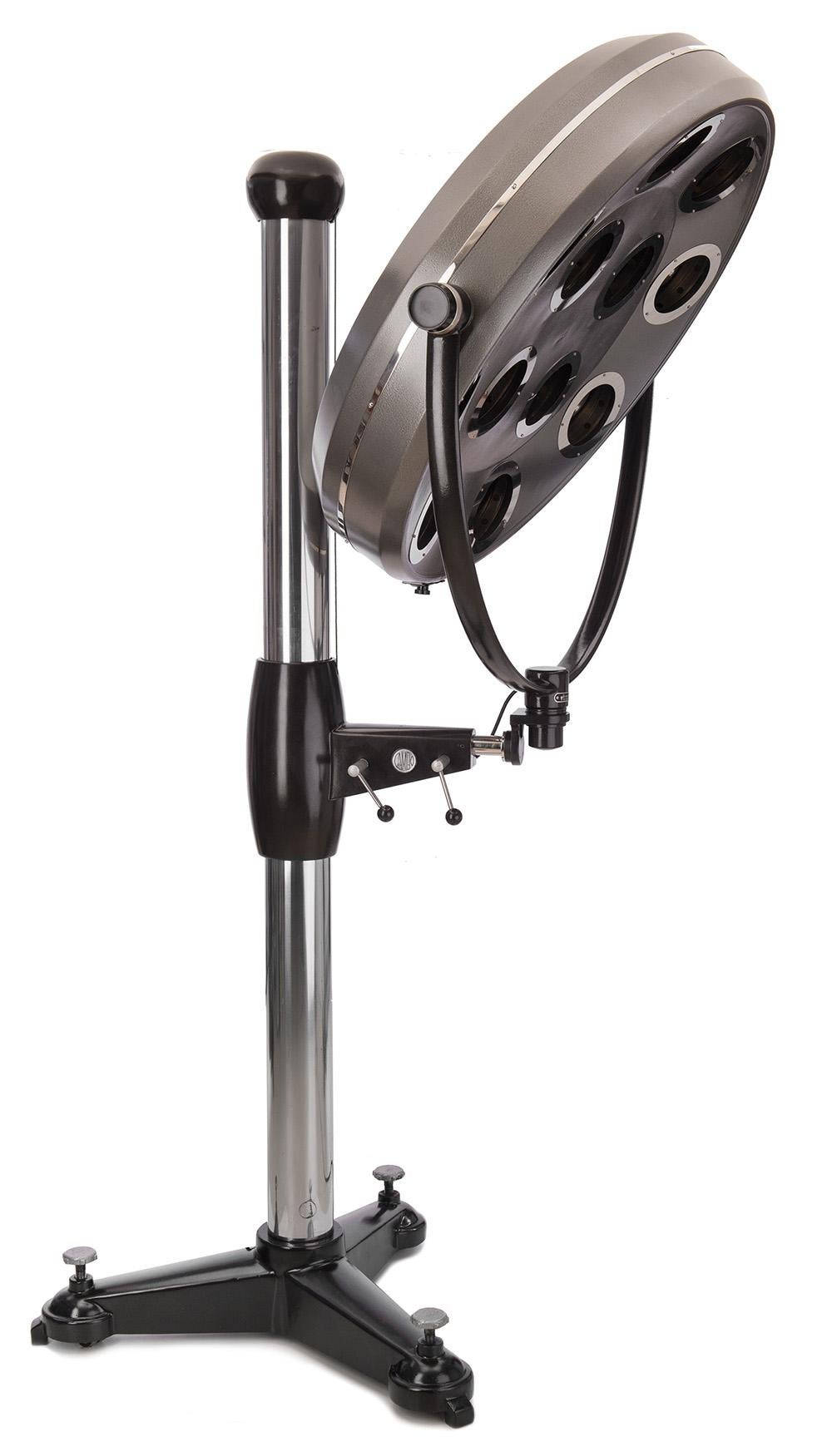Lacquered Surgical XLarge Floor Lamp on Heavy Tripod  For Sale