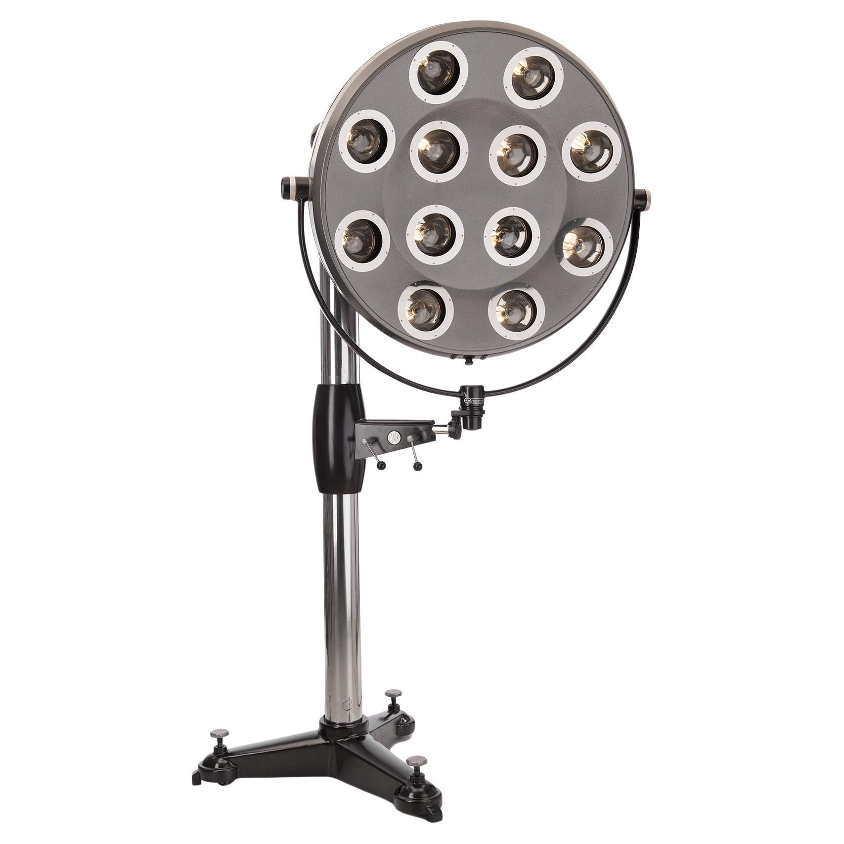 Surgical XLarge Floor Lamp on Heavy Tripod  For Sale