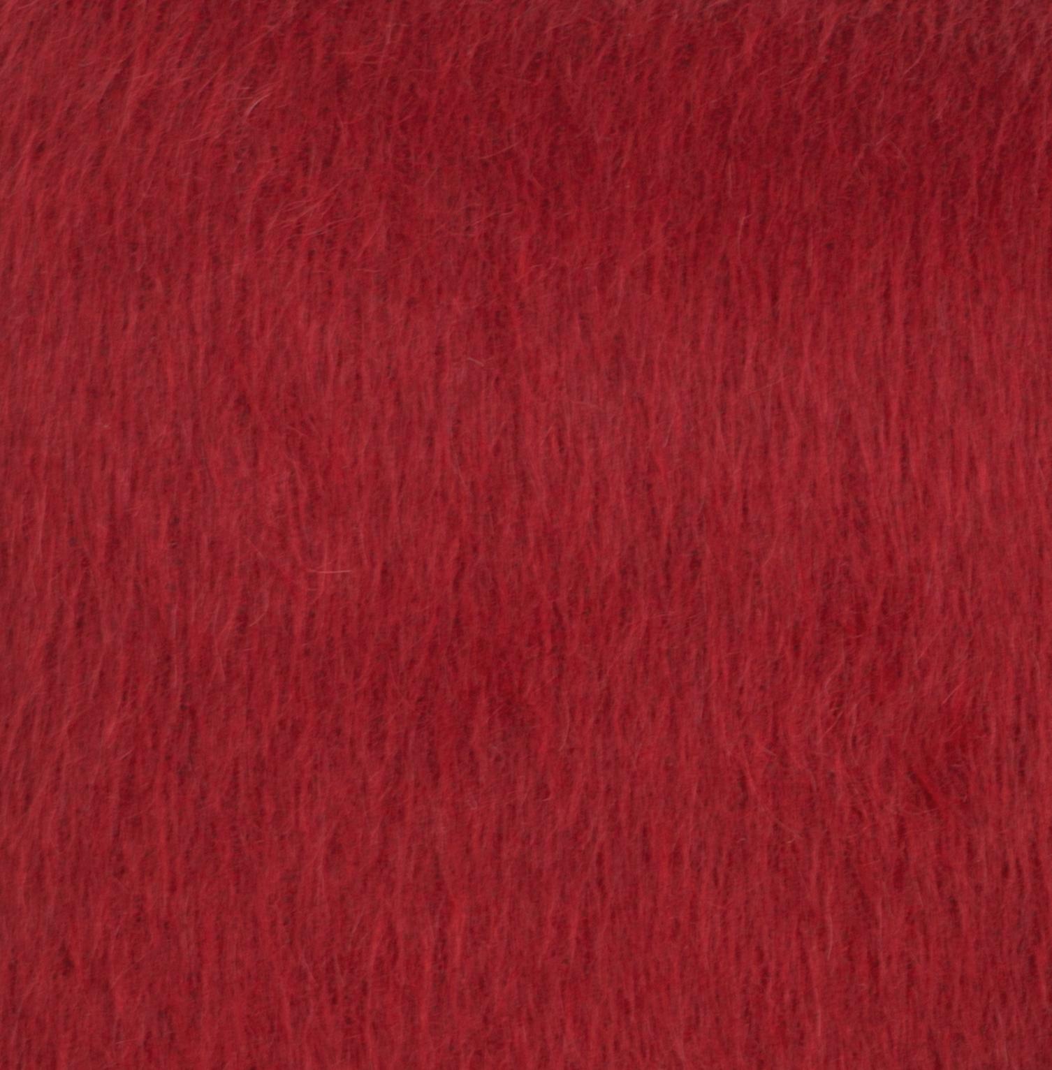 Italian Contemporary Suri Alpaca Red Plaid For Sale