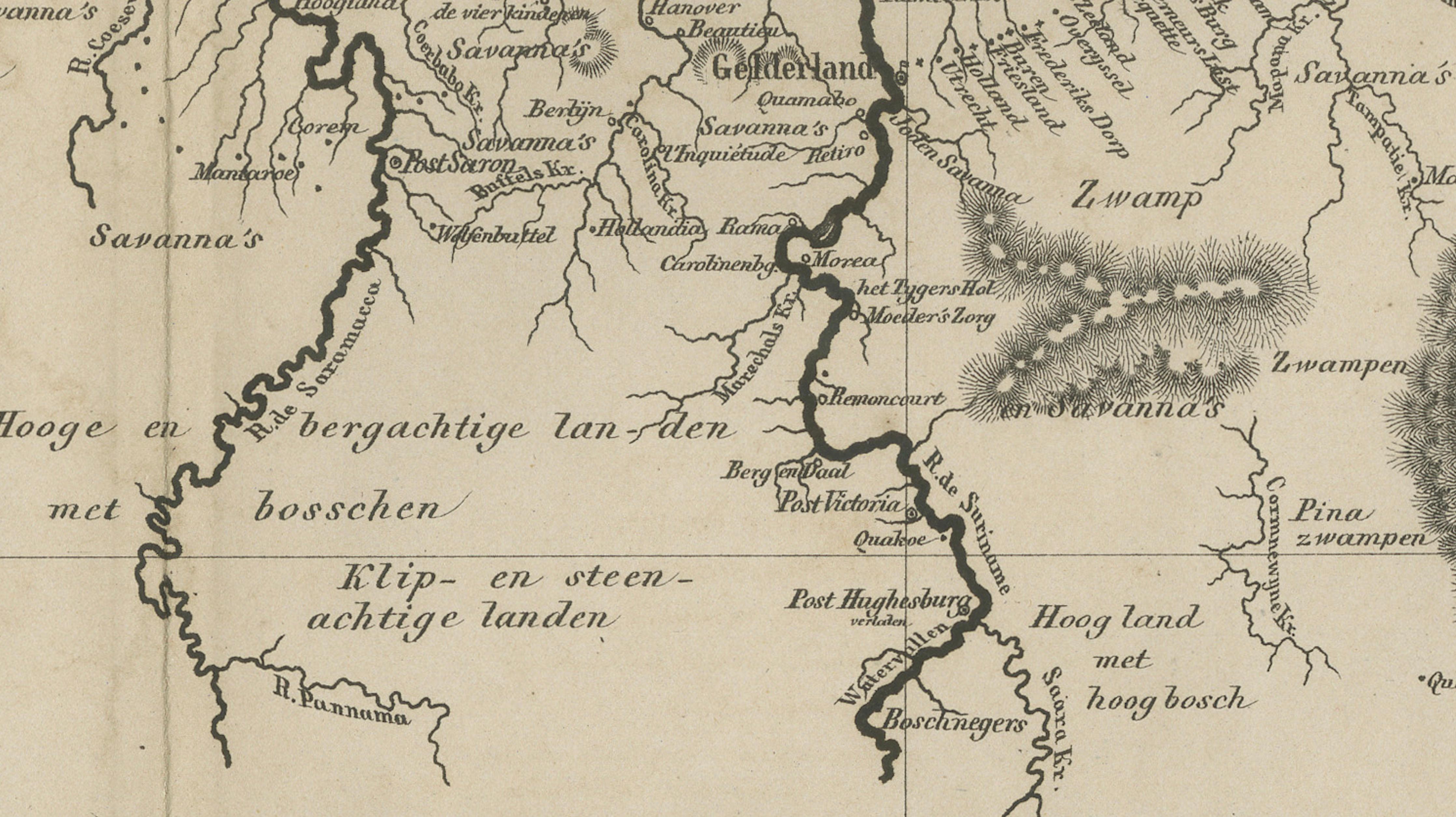 Suriname, Curaçao & Dutch Guinea – Jacob Kuyper Colonial Atlas Map, 1882