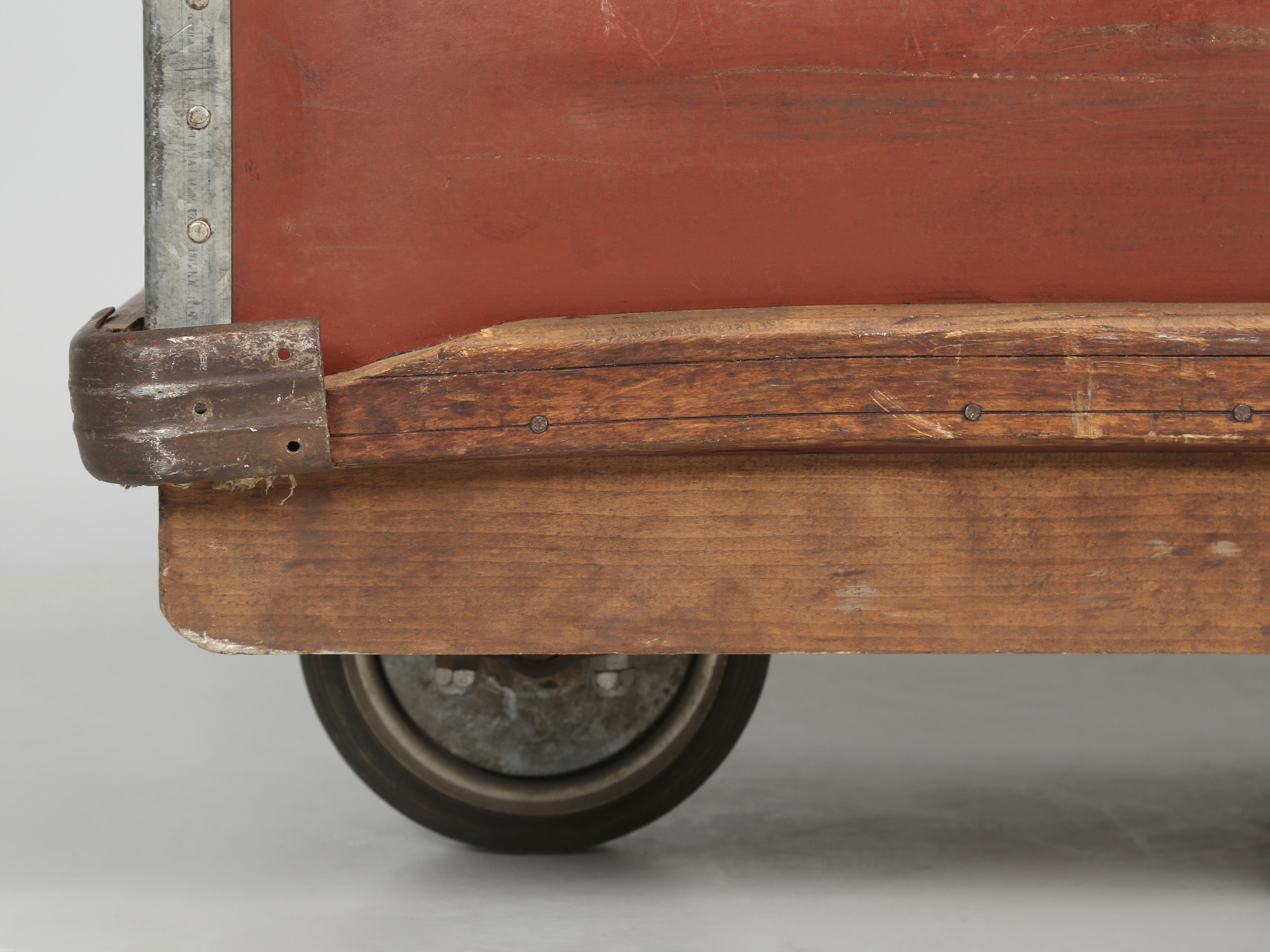 Suroy Industrial Cart on Wheels or Potentially a Sensational Movable Bar Cart 6
