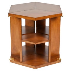 'Surprise' Expanding Wood Side Table in Maple by Denis de la Mesiere