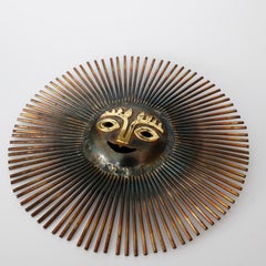 Surreal Brutalist Sun Sculpture in Brass and Bronze by Emaus Benedictine Monks