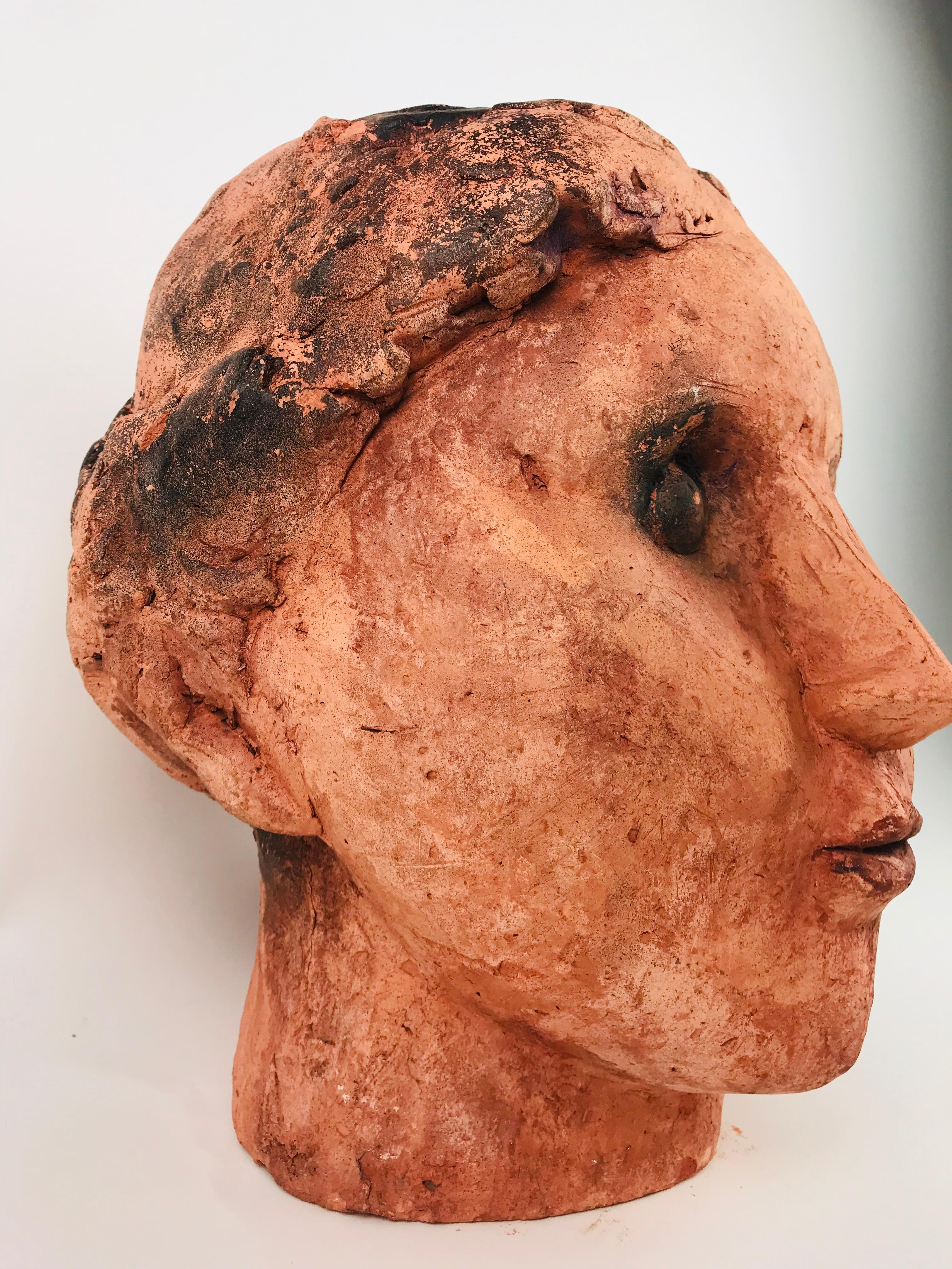 Clay Surreal Bust of Women by Listed, Award Winning Artist Ruth Emers