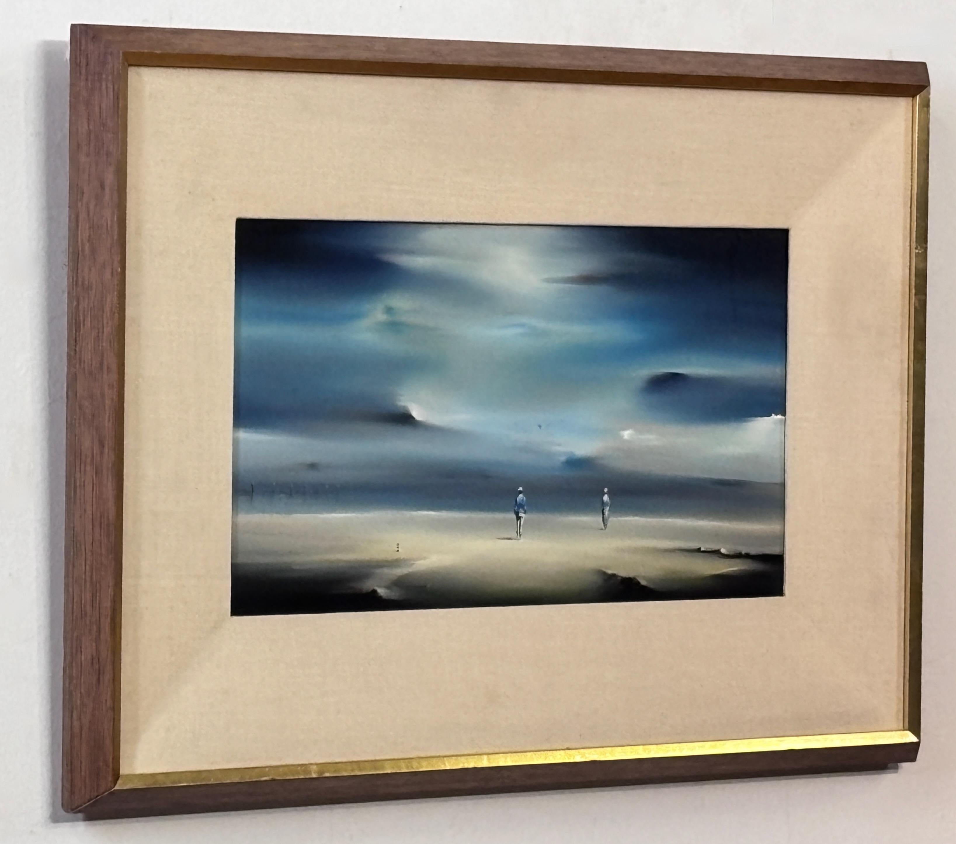 American Surreal California Seascape Painting by Robert Watson, 20th Century For Sale