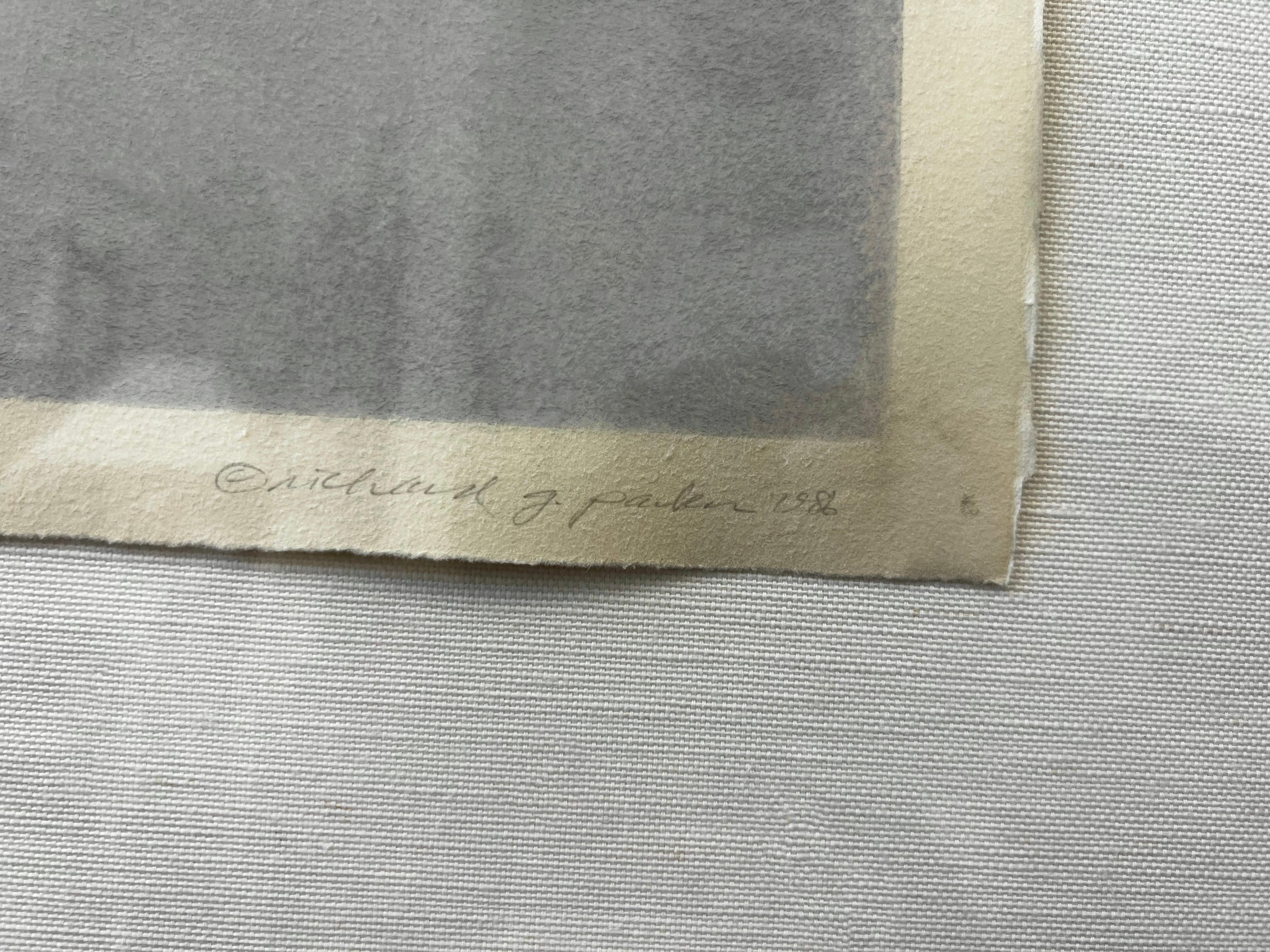 Surreale Kohle auf Papier von Richard Parker (amerikanisch) im Angebot