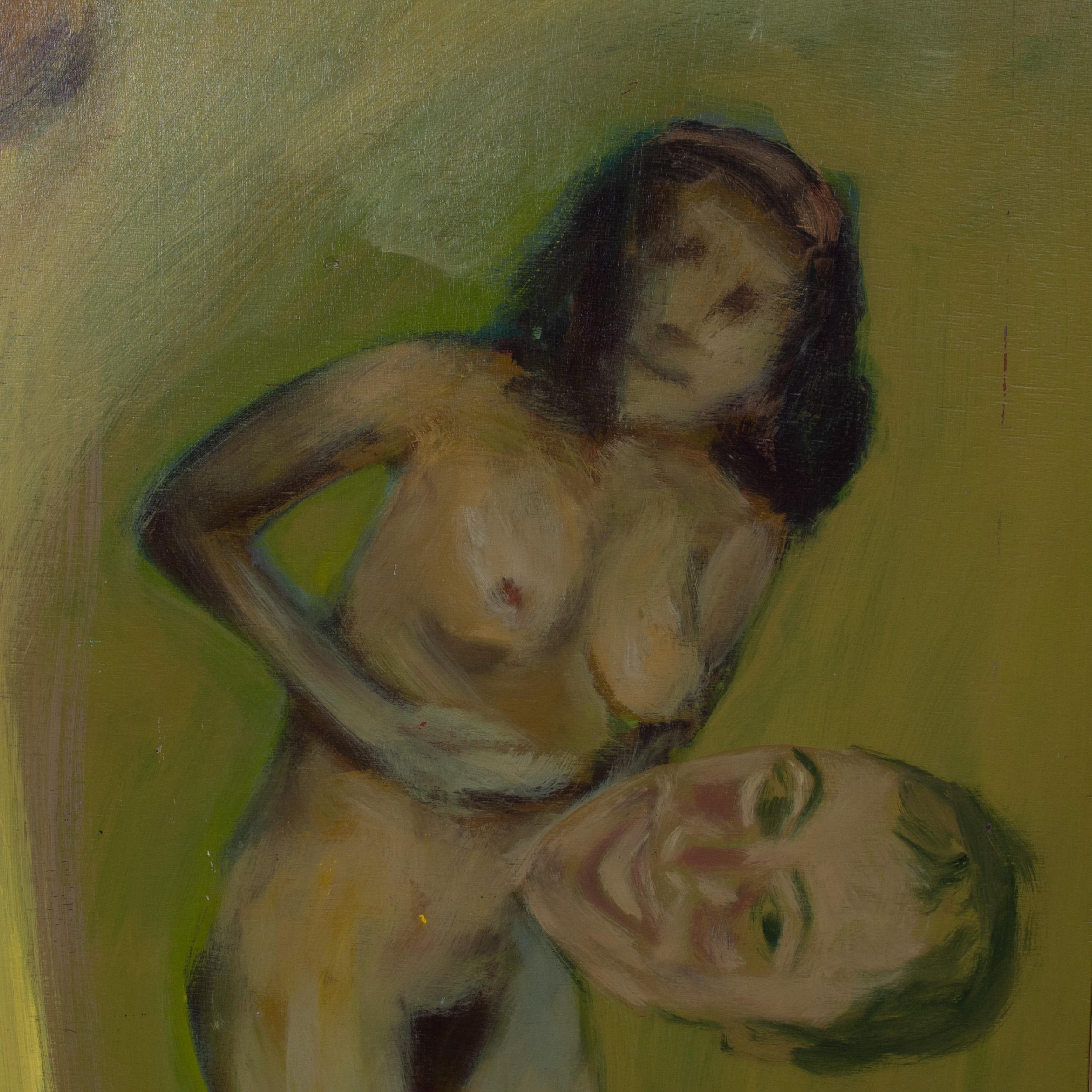 Arte popolare Pittura figurativa surreale, Roland Gautier in vendita