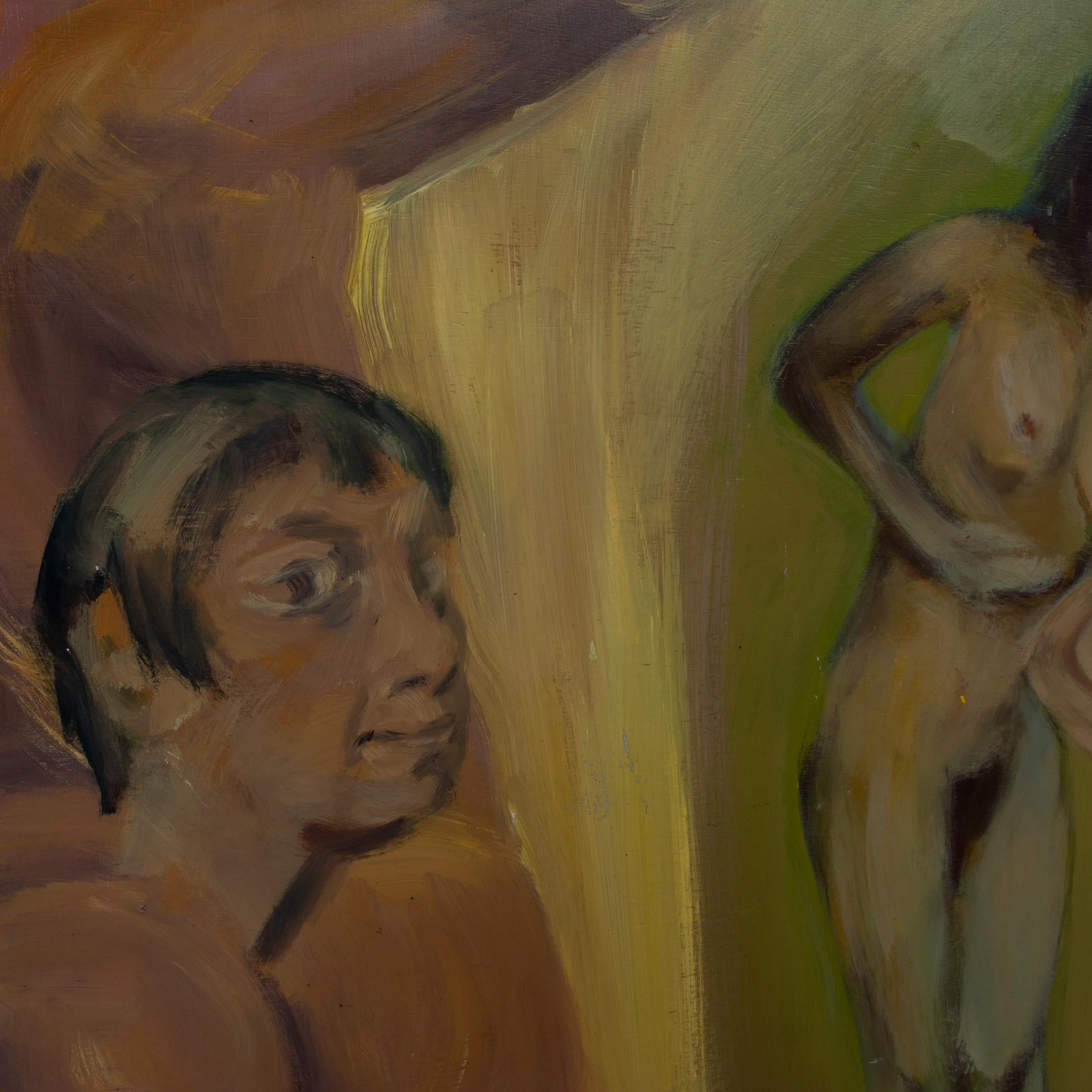Dipinto a mano Pittura figurativa surreale, Roland Gautier in vendita